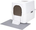 Cat Litter Box with Lid Top Entry - Enclosed Splash-Proof Box