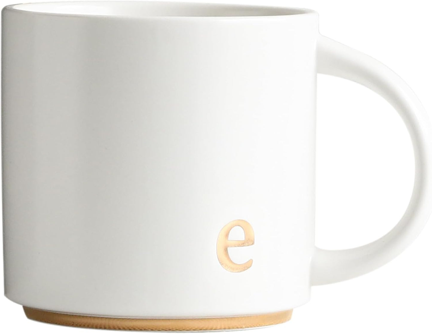 Golden Initial Ceramic Mugs - Luxe Personalized Gift Set