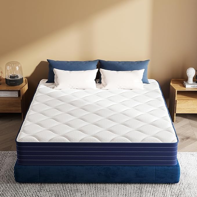 Queen Mattress with Pocket Springs and Memory Foam for Comfort