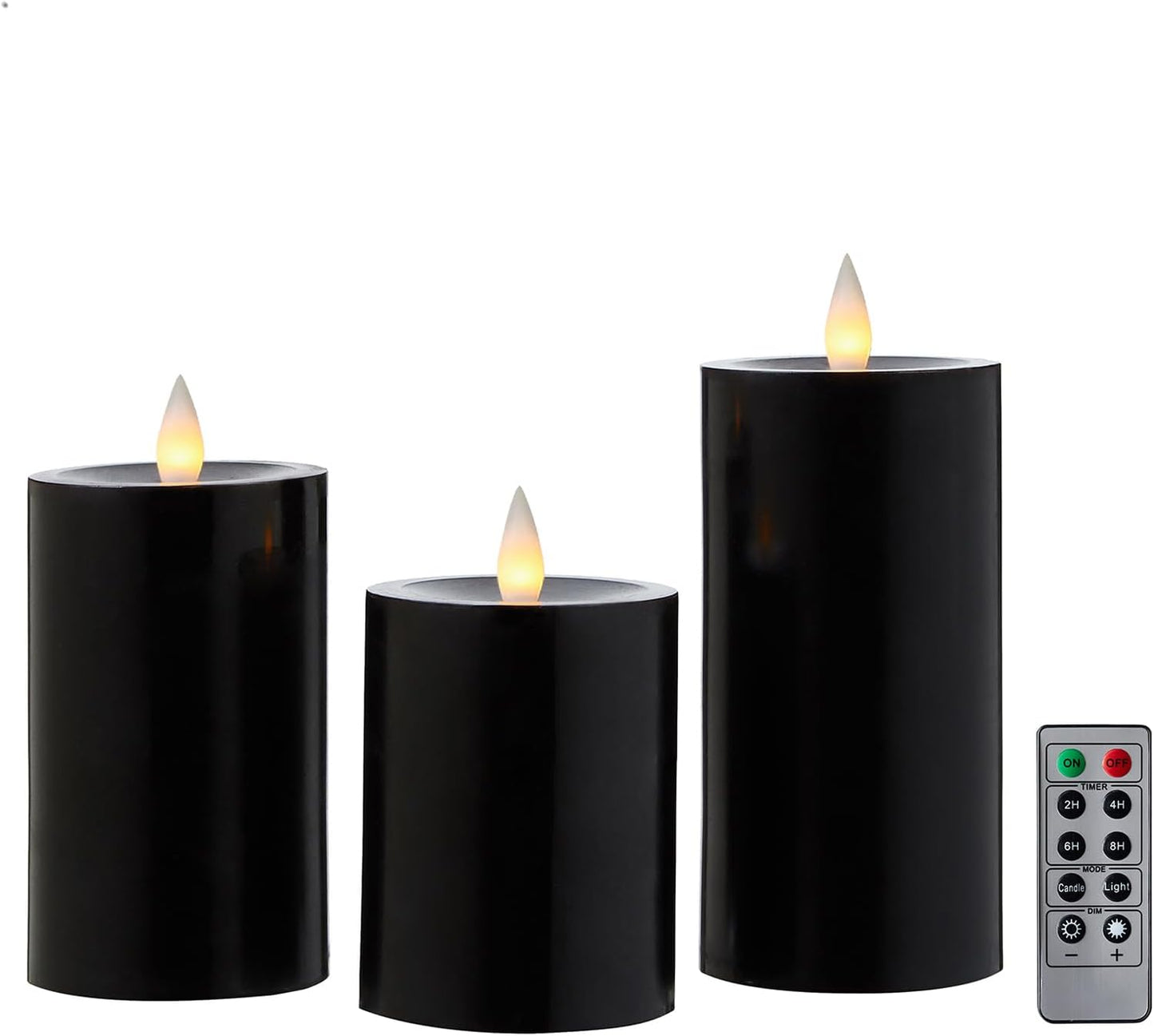 Flameless Pillar Candles with Remote Timer for Cozy Ambiance