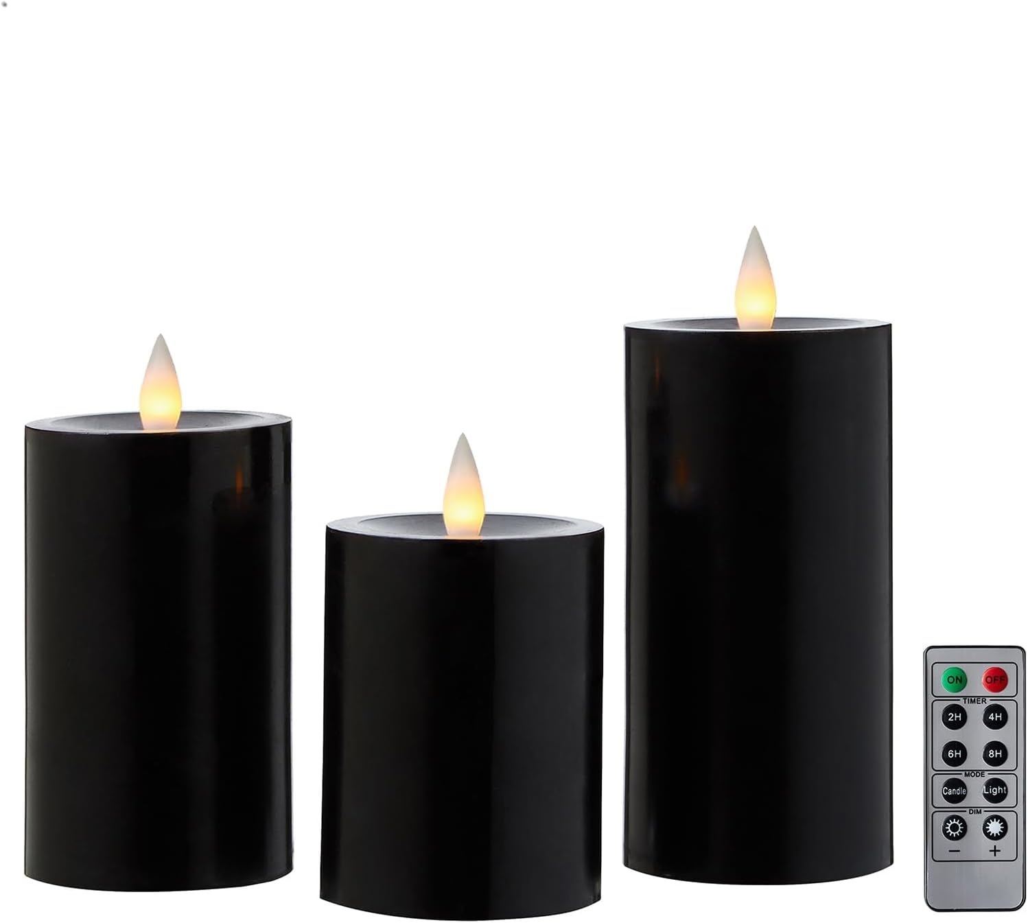 Flameless Pillar Candles with Remote Timer for Cozy Ambiance