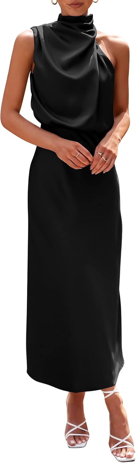 Elegant Satin Maxi Dress for Women - Perfect Summer Style