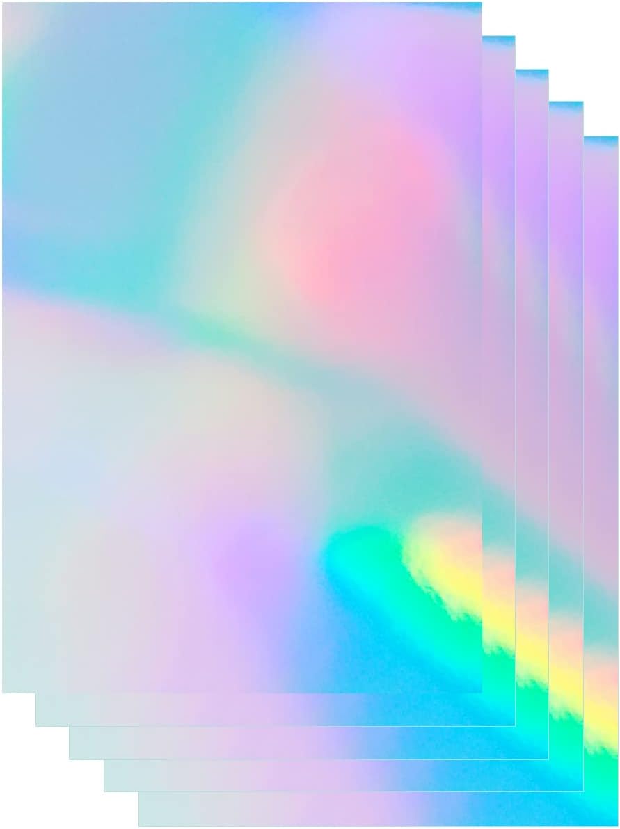 100 Sheets Holographic Sticker Paper for Inkjet or Laser Printers