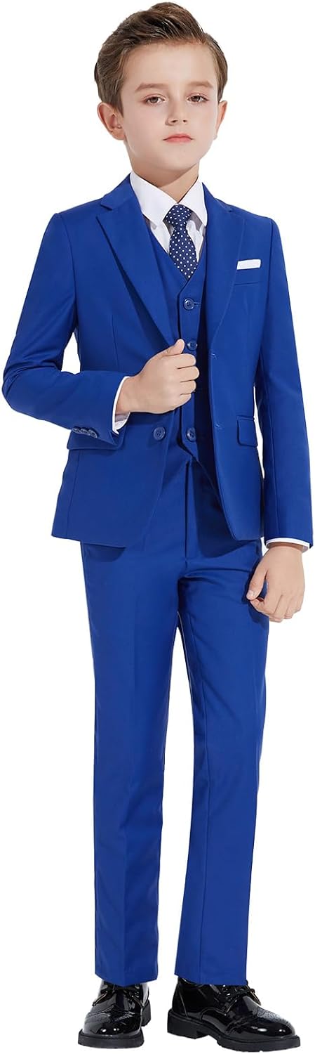Plavict Boys Formal Suit Slim Fit for Weddings and Events