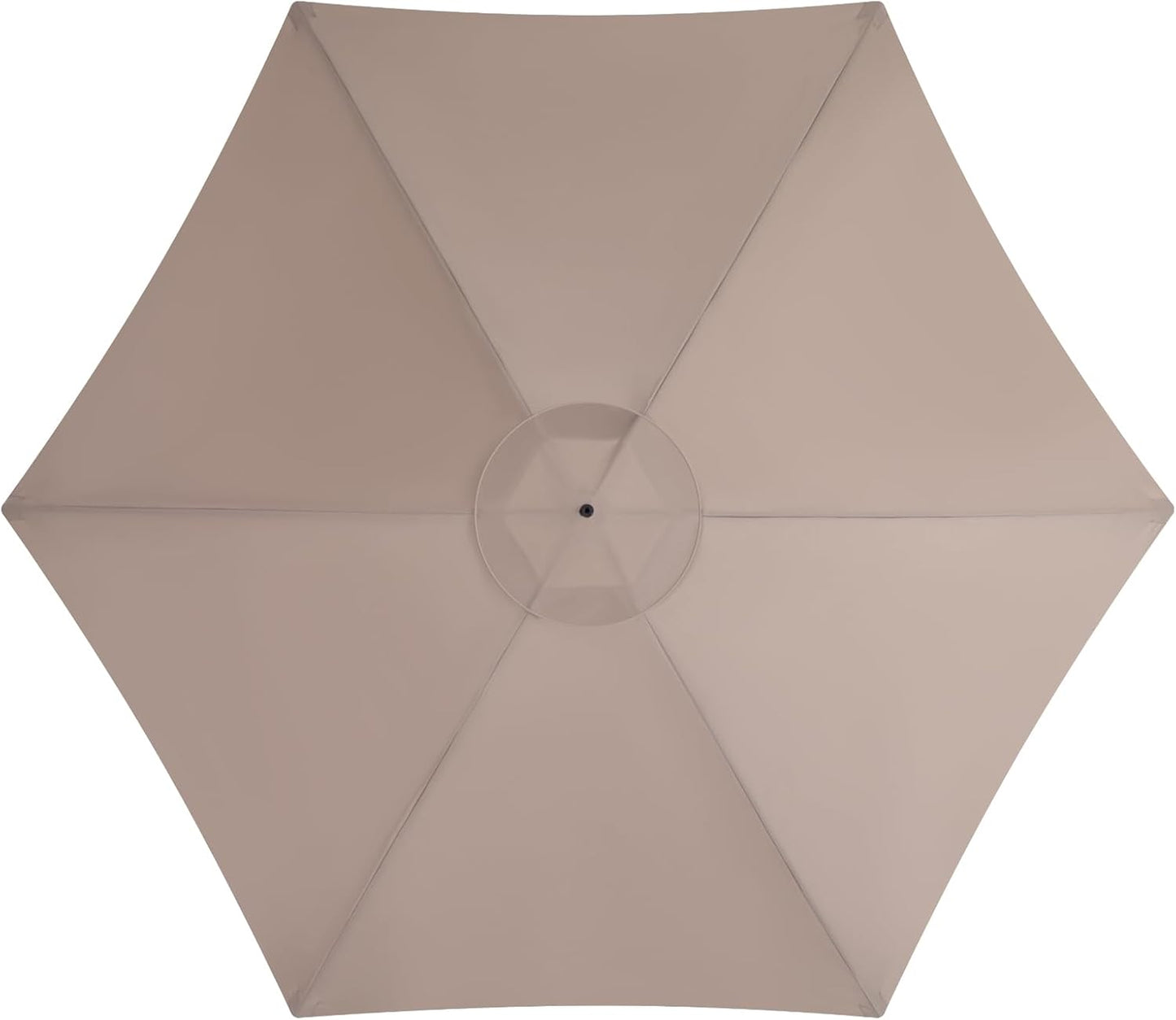 9 Feet Patio Umbrella Replacement Canopy for 6 Ribs, Durable