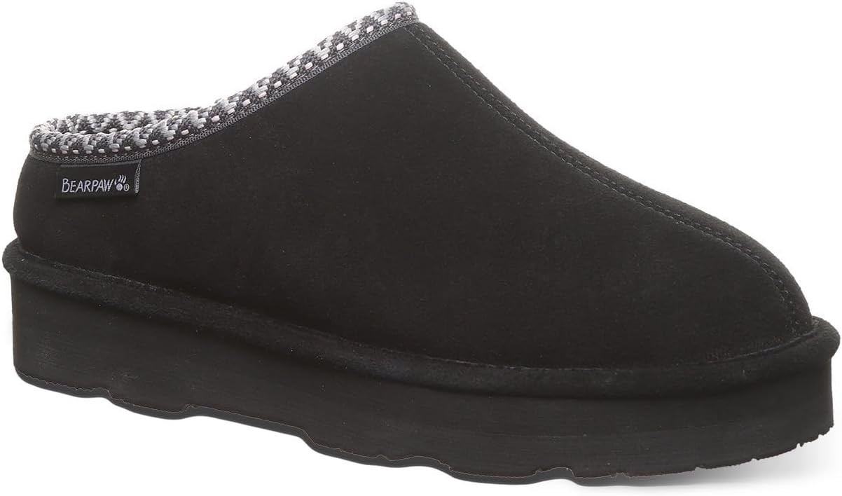 BEARPAW womens Martis: Comfortable Suede Slippers for All-Day Wear