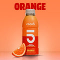 Coco5 Clean Sports Hydration Orange Flavor - Natural Low Sugar Case