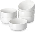 MALACASA 24 OZ Cereal Bowls Set of 6 - Durable Porcelain Bowls