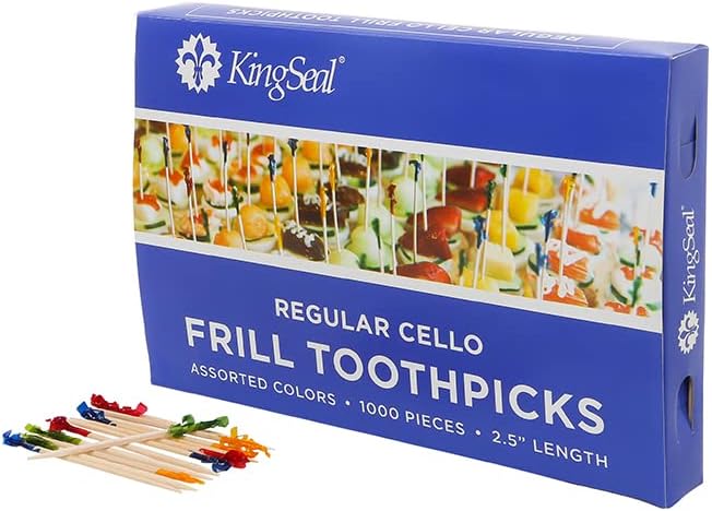 Colorful Bamboo Toothpicks x2000 - KingSeal Frill Fun