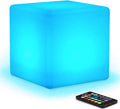 Mr.Go Rechargeable LED Color-Changing Light Cube 8 in - Dimmable Mood