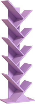 10 Tier Tree Book Shelf for Narrow Space - Tall Narrow Organizer