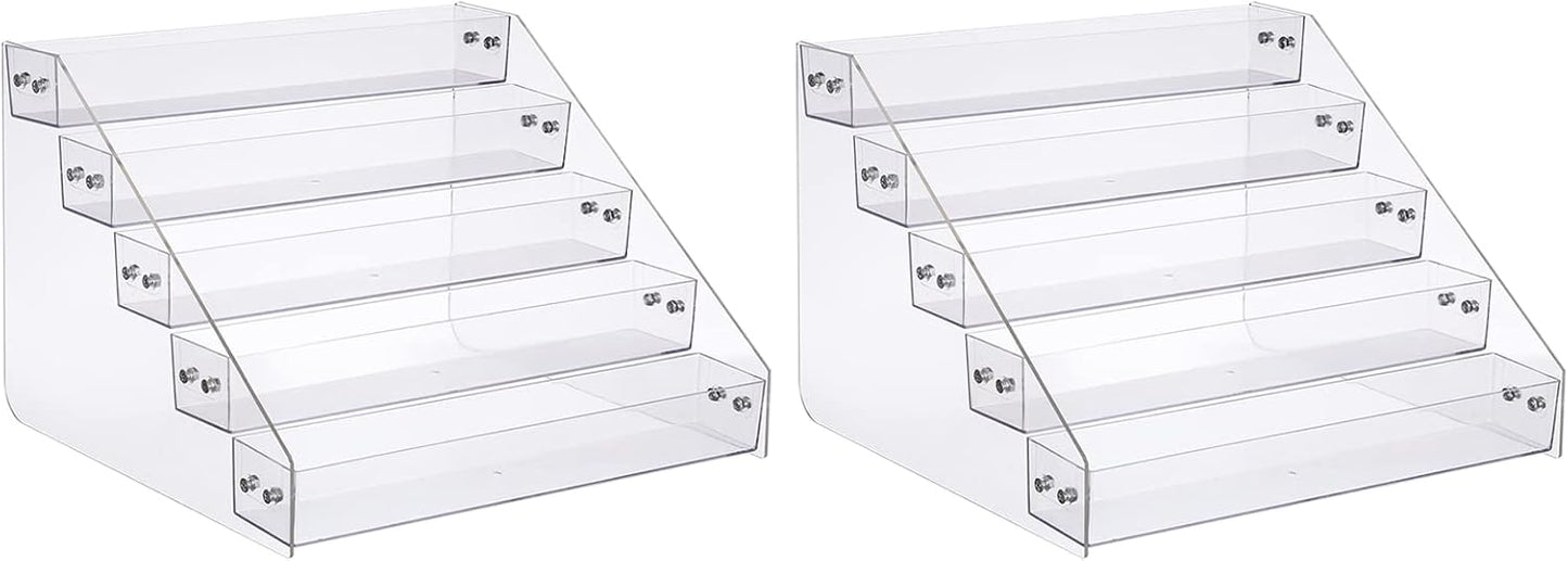 Acrylic Spice Rack Organizer - 5 Tier Storage for Kitchen