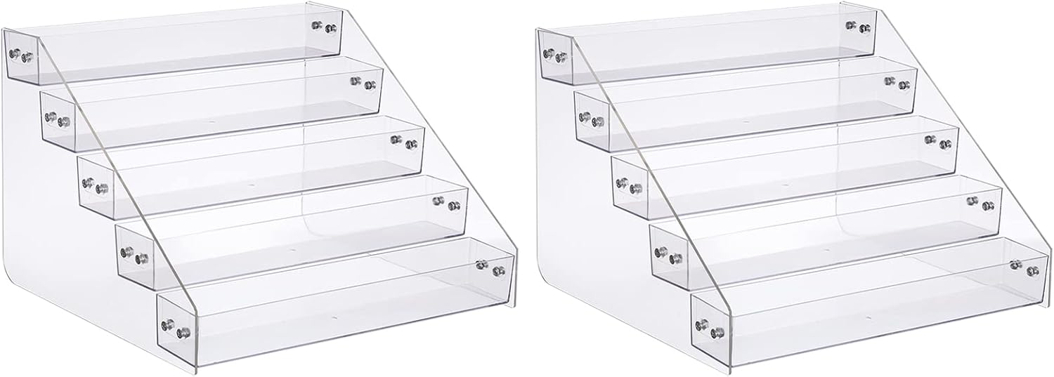 Acrylic Spice Rack Organizer - 5 Tier Storage for Kitchen