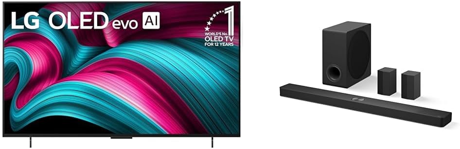 LG 42in OLED evo C5 4K Smart TV Bundle with Home Theater Soundbar