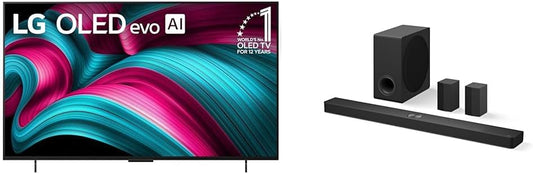LG 42in OLED evo C5 4K Smart TV Bundle with Home Theater Soundbar