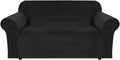 H.VERSAILTEX Stretch Velvet Loveseat Covers for Comfort
