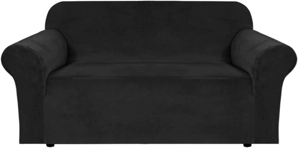 H.VERSAILTEX Stretch Velvet Loveseat Covers for Comfort