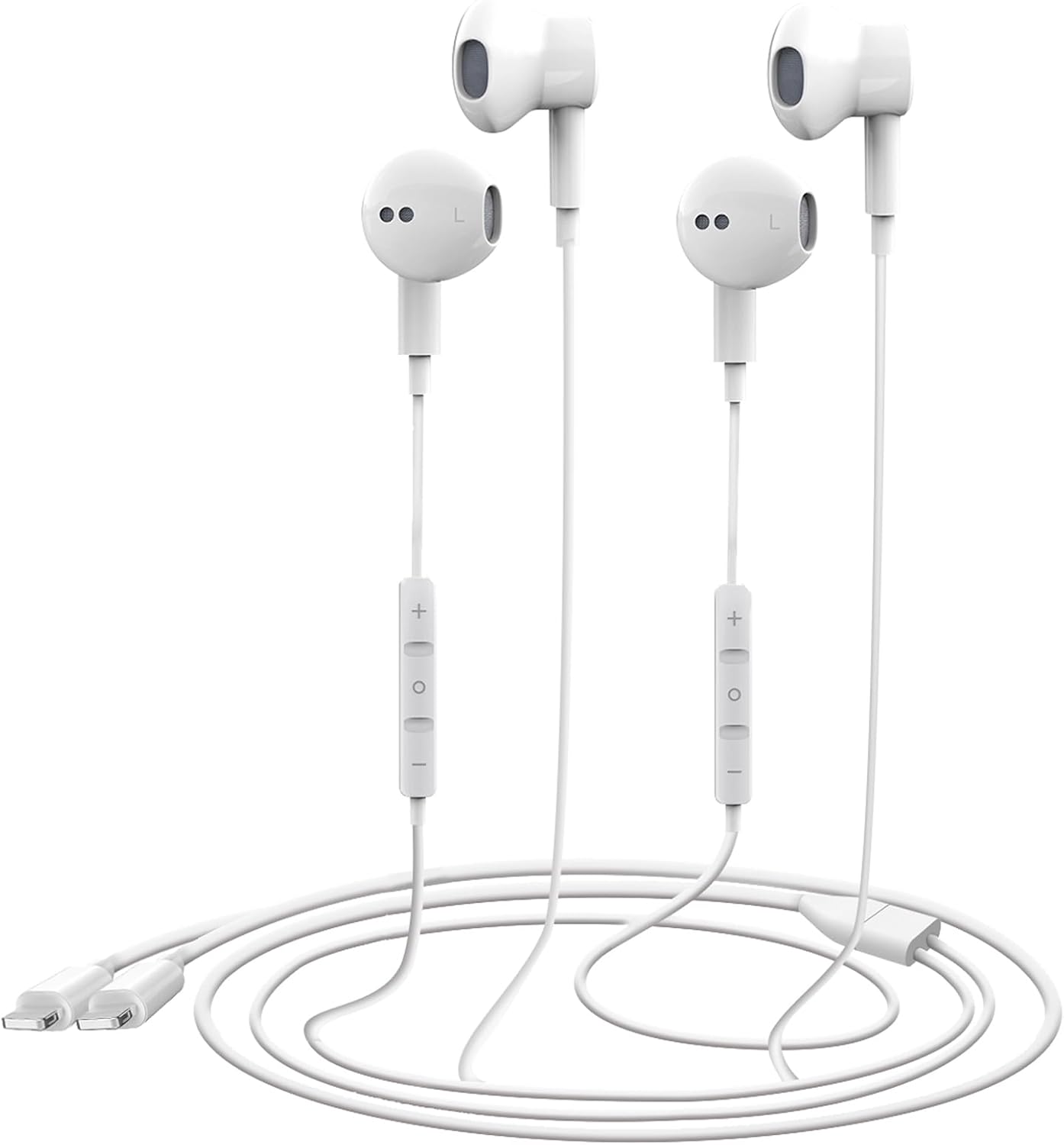 Toperson MFi Certified Earbuds 2 Pack - Crystal Clear Calls