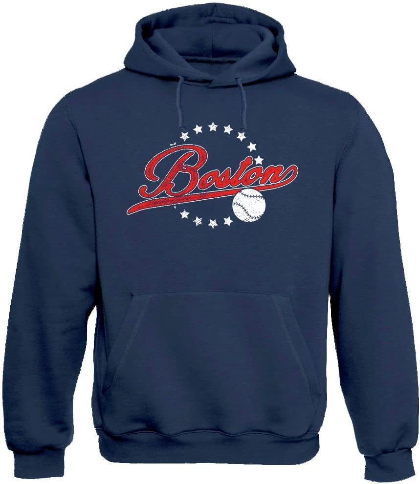 Xtreme Apparrel Team Vintage Style Men's Hoodie for Baseball Fans