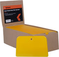 Body Filler Spreaders Pack of 100 - 5in Yellow Reusable Plastic