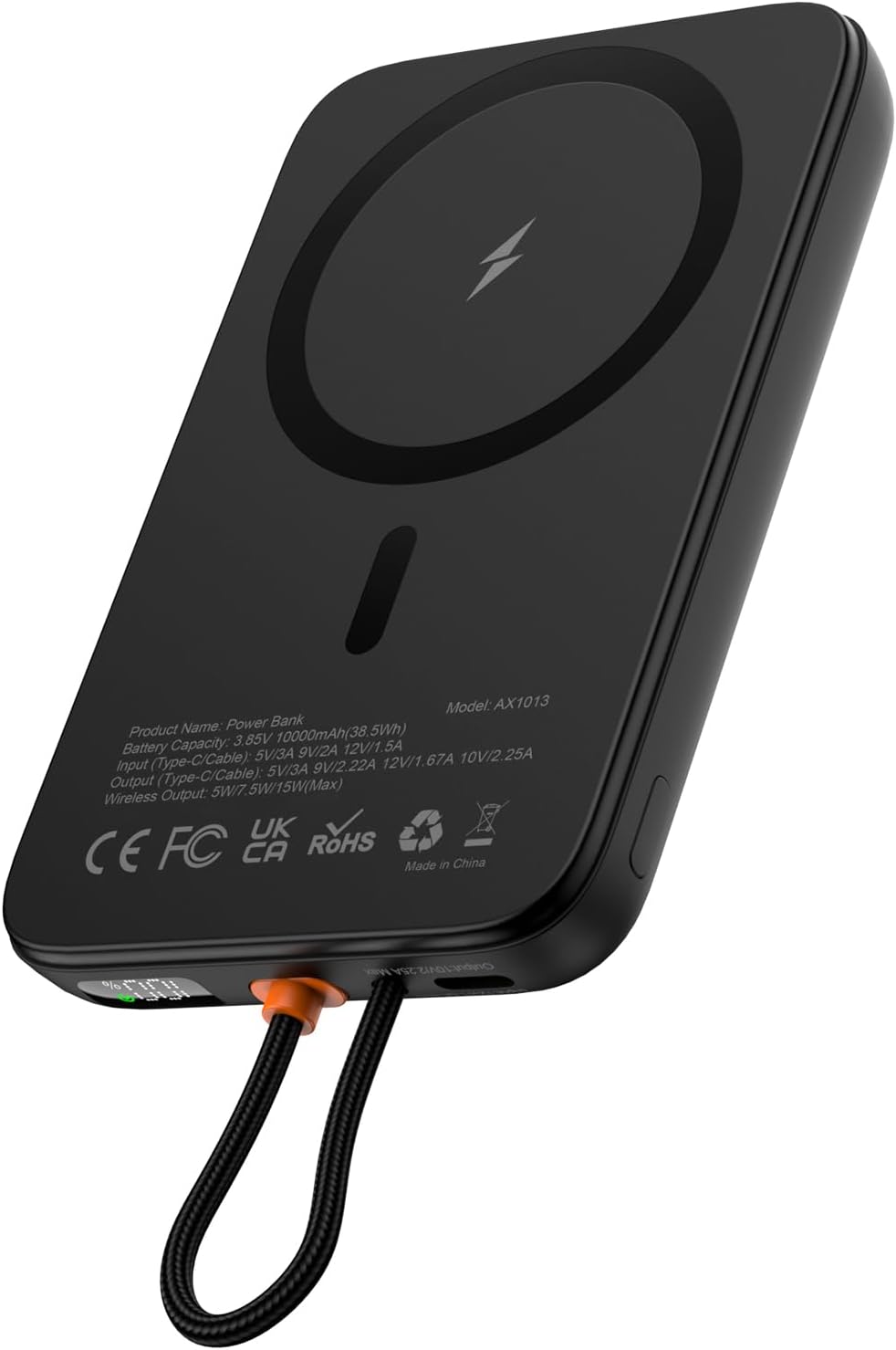 AsperX MagSafe Battery Pack: 10000mAh Portable Charger