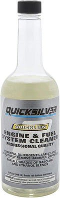 Quicksilver Quickleen Engine and Fuel System Cleaner - Keeps Engines