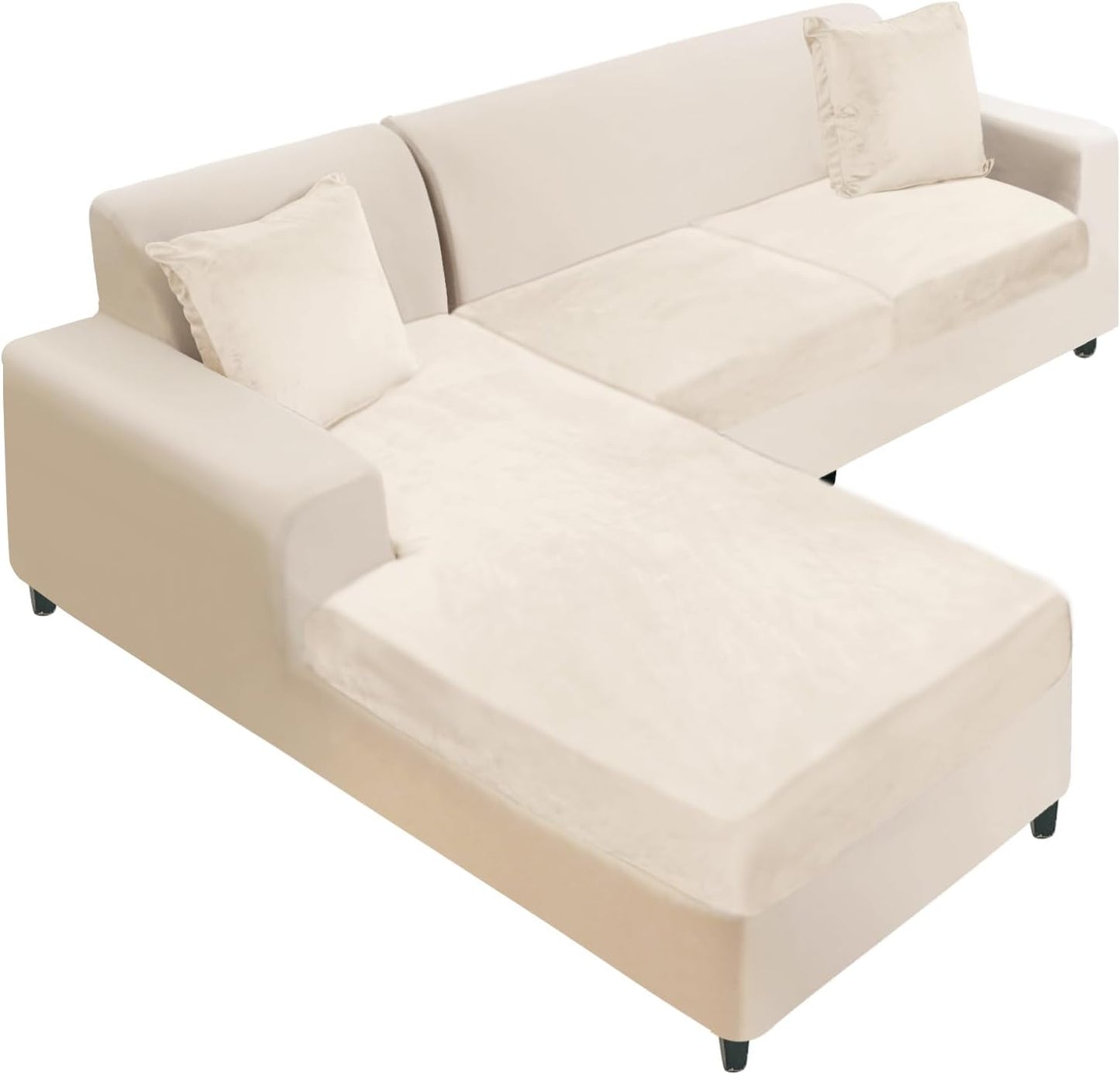 NAISI Sectional Couch Cover for L Shape Sofas with Pillowcases
