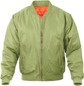 Men's Bomber Jacket Polyester Quilted Lined - Casual Fall Coat