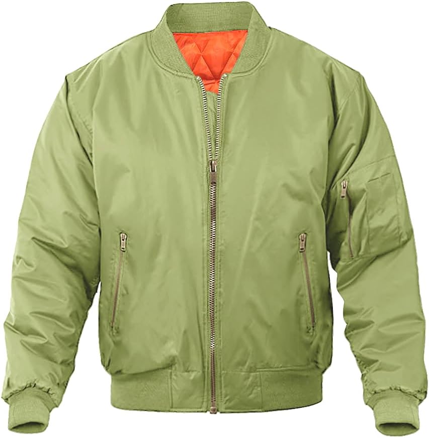 MAGNIVIT Men's Bomber Jacket for Stylish Fall and Winter Wear