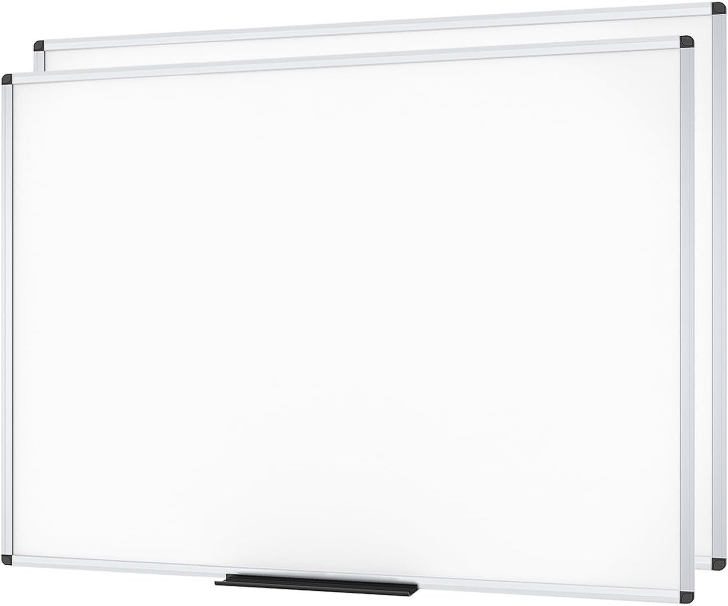 VIZ-PRO Large Magnetic Dry Erase White Board for Home Office