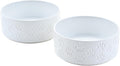 Ceramic Dog Bowls 2 Pack 8.3in - Stable 60 OZ Double Feeding Bowls