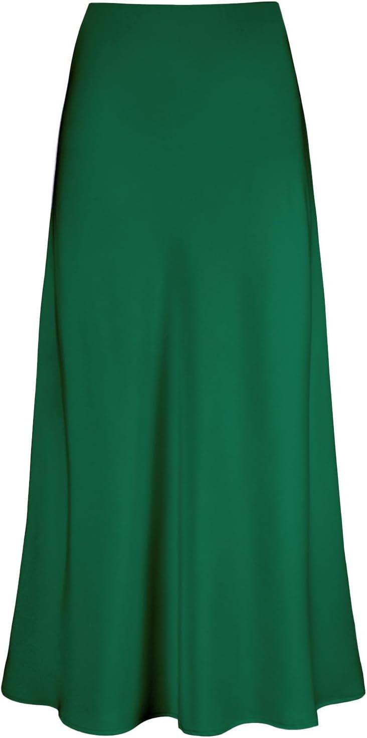 Women's Satin High Waisted Maxi Skirt for Every Occasion