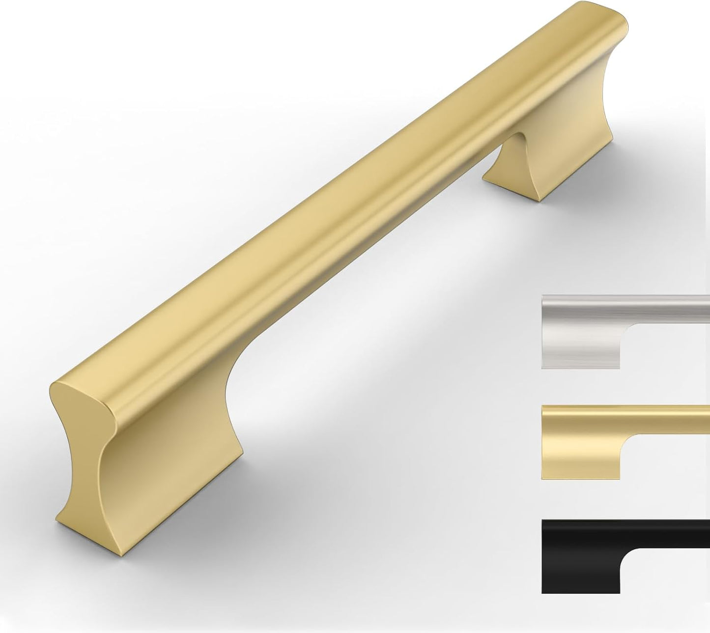 10 Pack Gold Cabinet Pulls 5 Inch Handles by 9BUILD