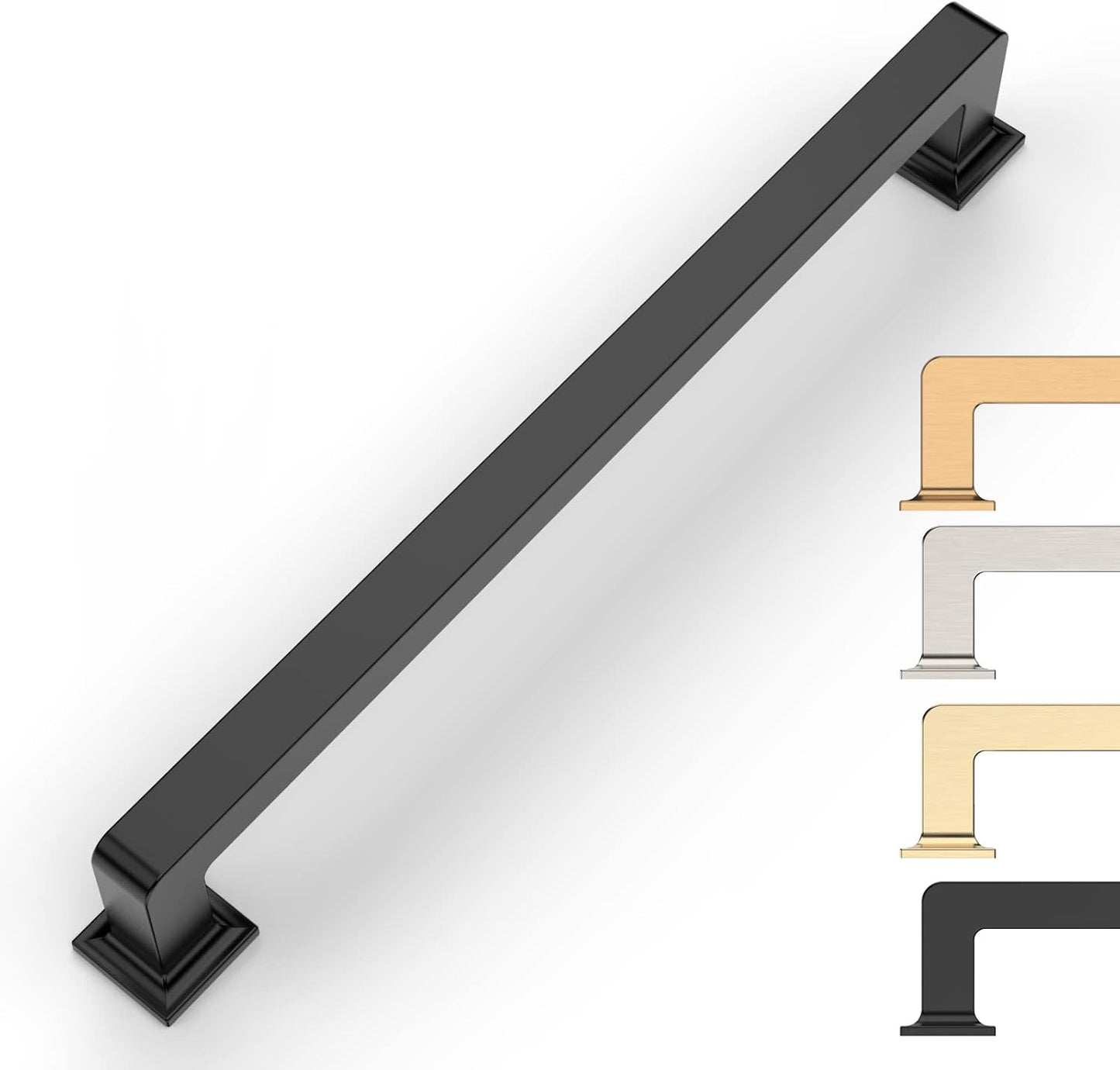 10 Pack 7.5 Inch Matte Black Cabinet Pulls for Stylish Updates