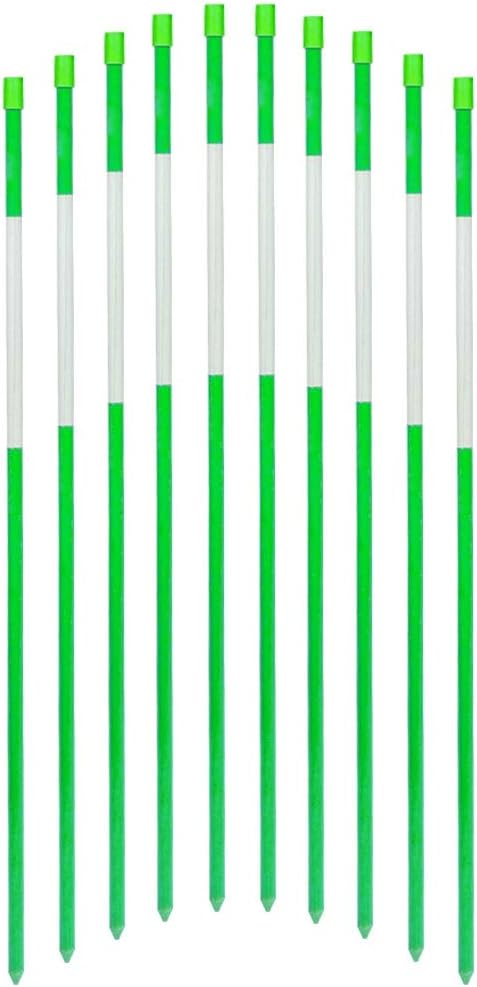 Fibermarker Reflective Driveway Markers 48-Inch Green 20-Pack