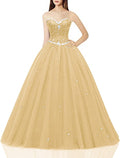 Likedpage Women's Sweetheart Ball Gown Quinceanera Dress