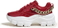 LUCKY STEP Women 90S Chunky Platform Reflective Sneakers - White