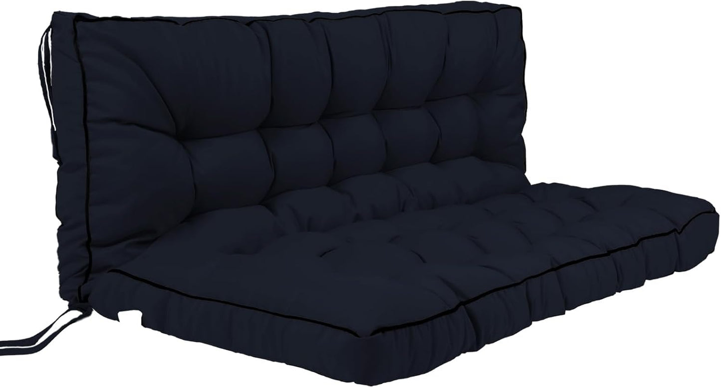 Outdoor Swing Cushion with Backrest for Comfortable Seating