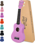 Purple 21 Inch Soprano Ukulele: Strong Wind for Vibrant Sound!