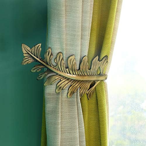 EU Leaf Curtain Tiebacks - Elegant Drapery Holdbacks