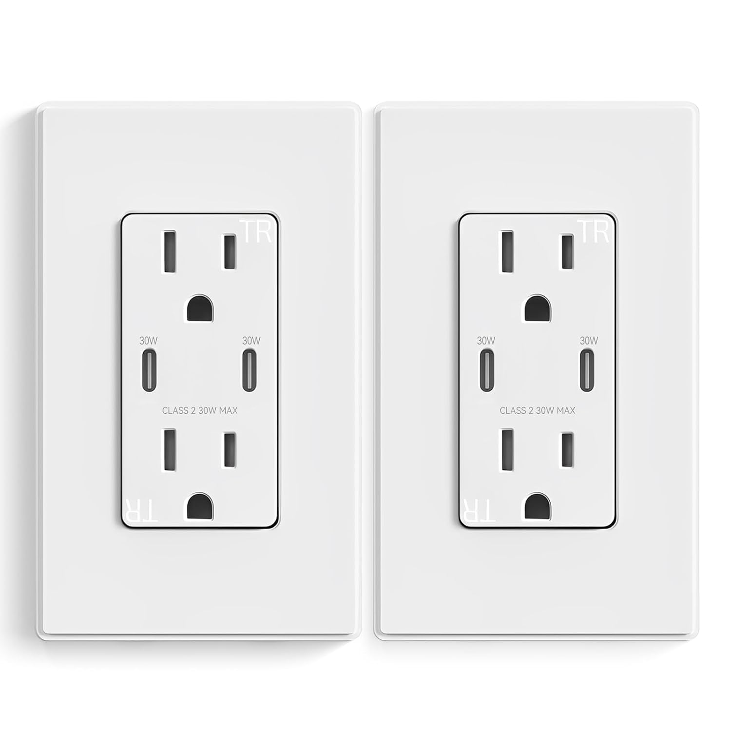 ELEGRP USB Outlet Receptacle with 30W Fast Charge & Power Delivery