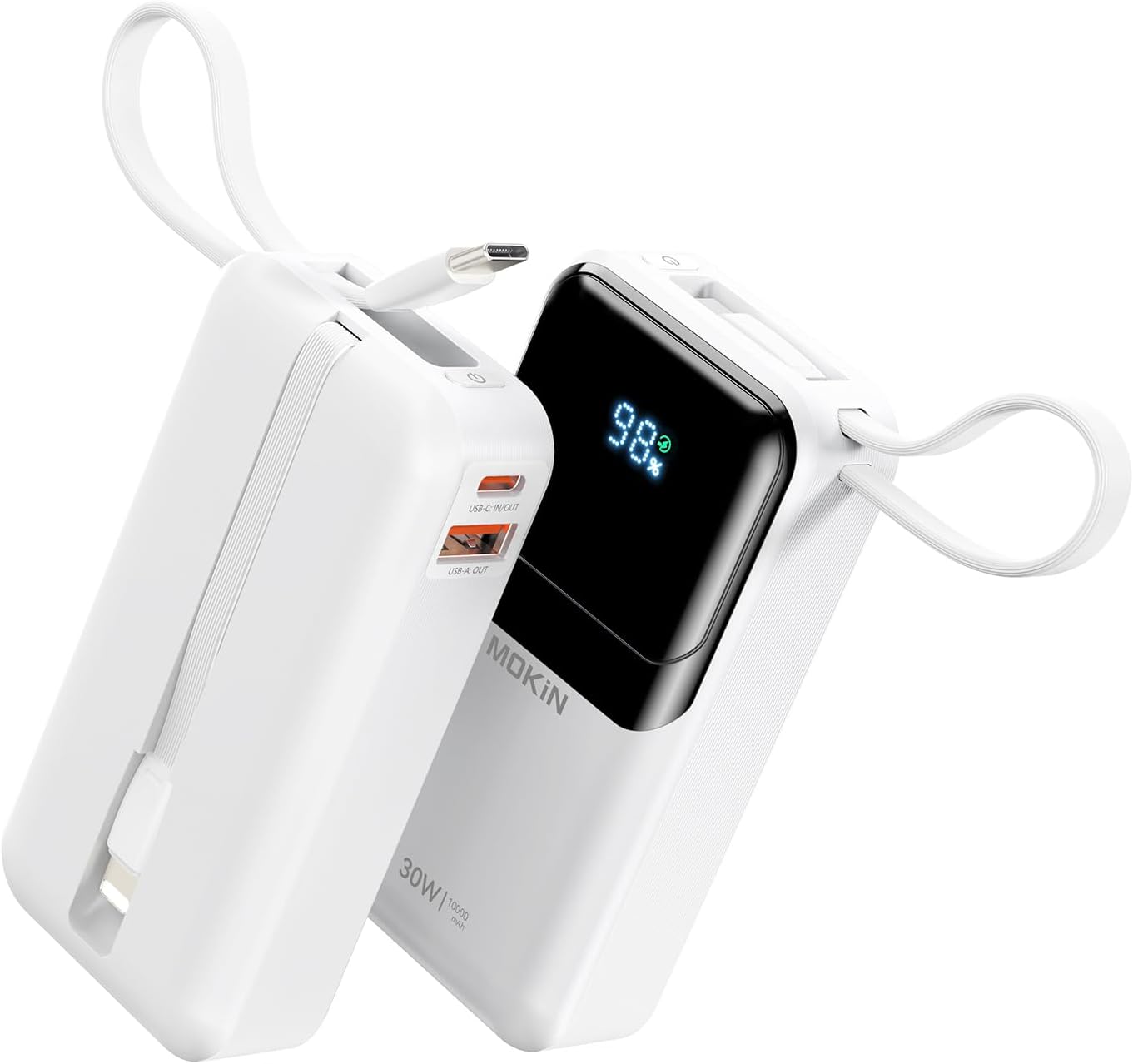 imokin 10000mAh Portable Charger Fast Charge Compact Power Bank