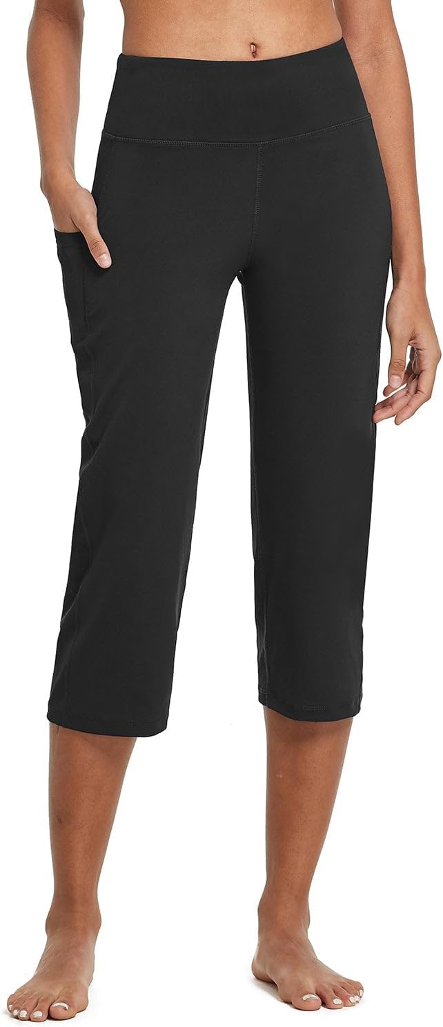 Baleaf Womens Yoga Capri Pants for Comfort and Style