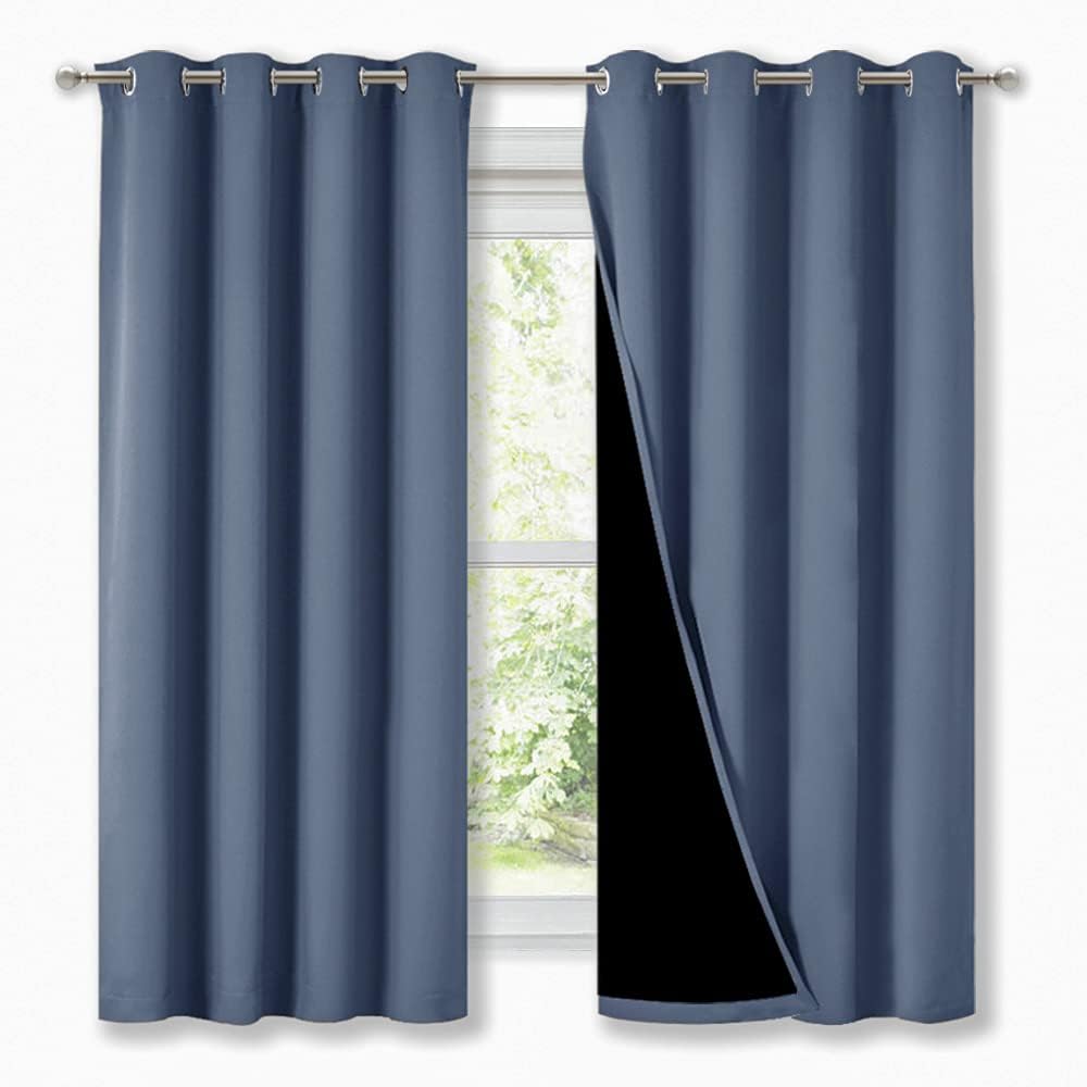 NICETOWN 100% Blackout Curtains for Energy Efficiency and Style