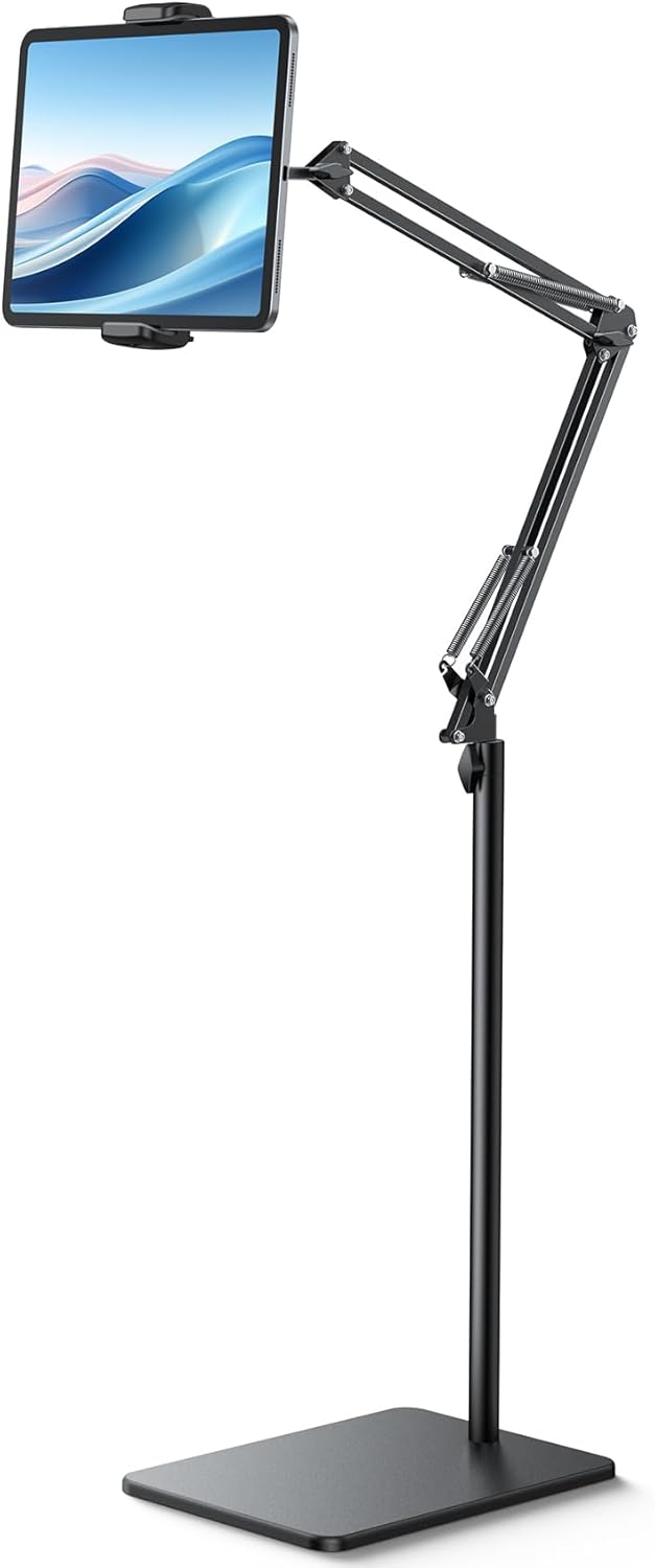 Lamicall Floor Tablet Stand - Adjustable Height & Flexible Arm