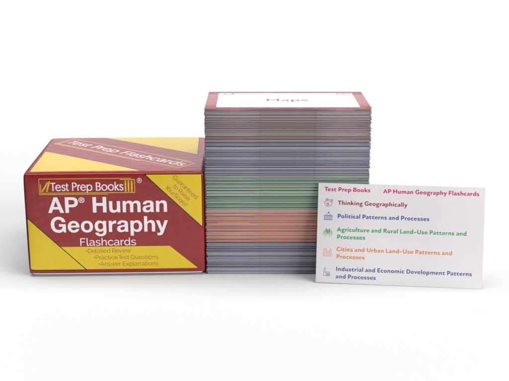 AP Human Geography Study Cards 2025 and 2026 for Effective Prep
