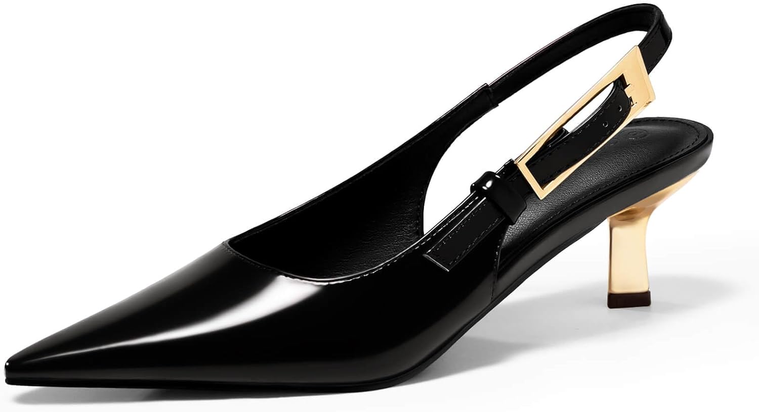 Coutgo Womens Slingback Kitten Heels for Elegant Occasions