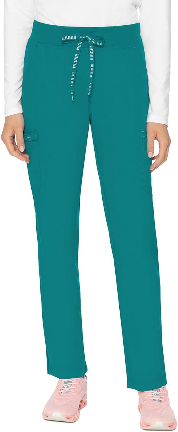 Med Couture Scrub Pants for Women with Six Pockets and Comfort