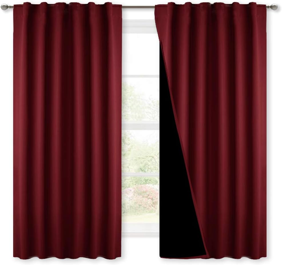 NICETOWN Blackout Curtains for Bedroom - Thermal Insulated Drapes