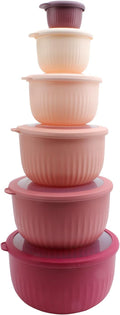COOK WITH COLOR Prep Bowls with Lids 12-Piece Set - Deep Nesting Bowls